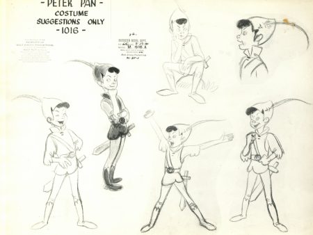 1940s Peter Pan Model Sheet For Cheap